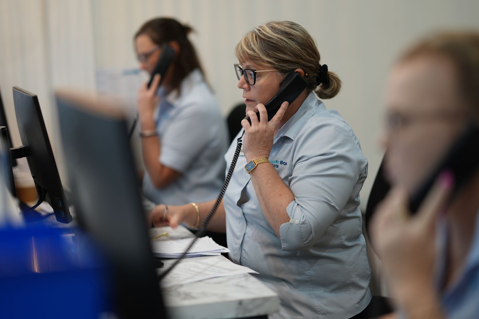 The reception team at Salamander Bay Doctors, open seven days